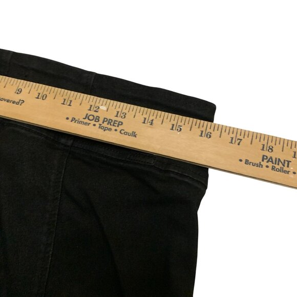 Guess Womens Black Jeans Side Zipper Lift Up Detail Waist 32' - Picture 9 of 12